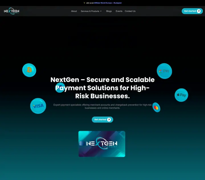 Web de NextGen Payment